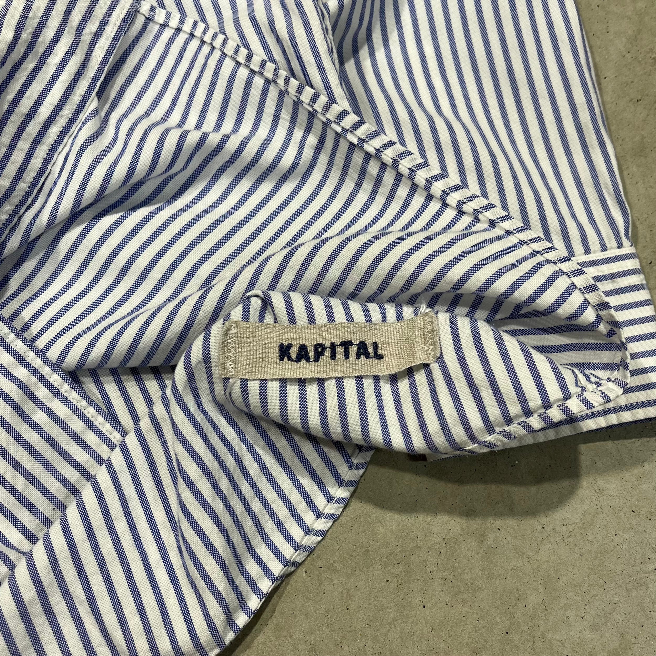 Kapital Pinstriped Button Up Shirt