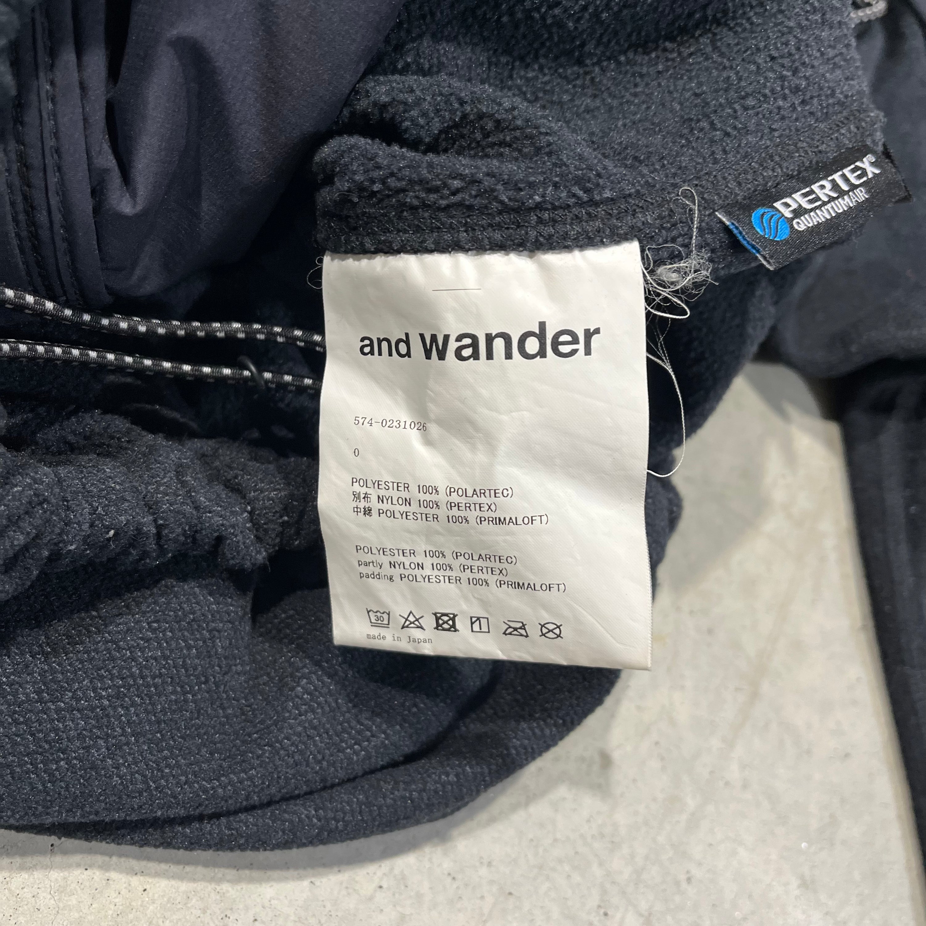 And Wander Pertex Insulated Jacket