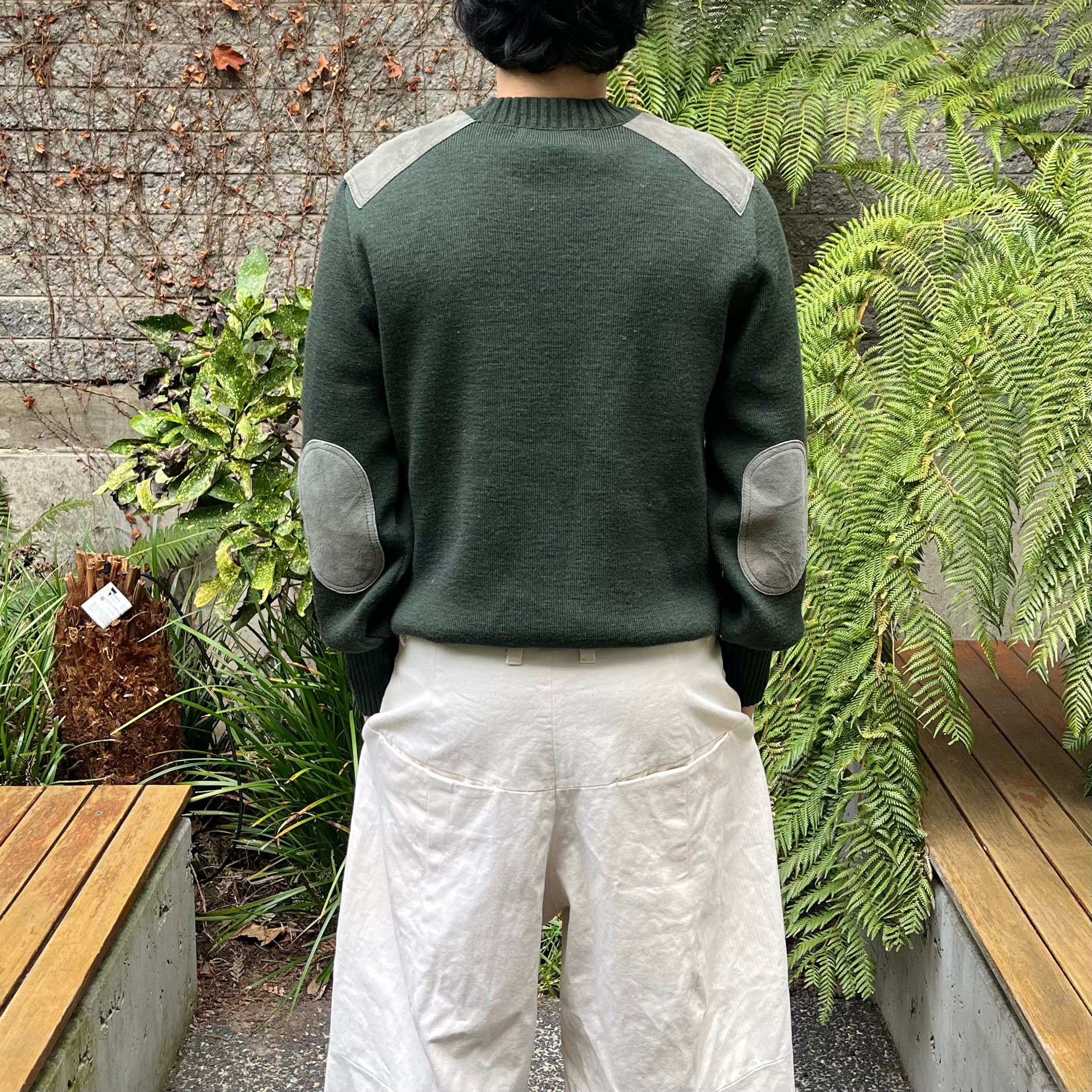 90s Burberrys Panelled Knit