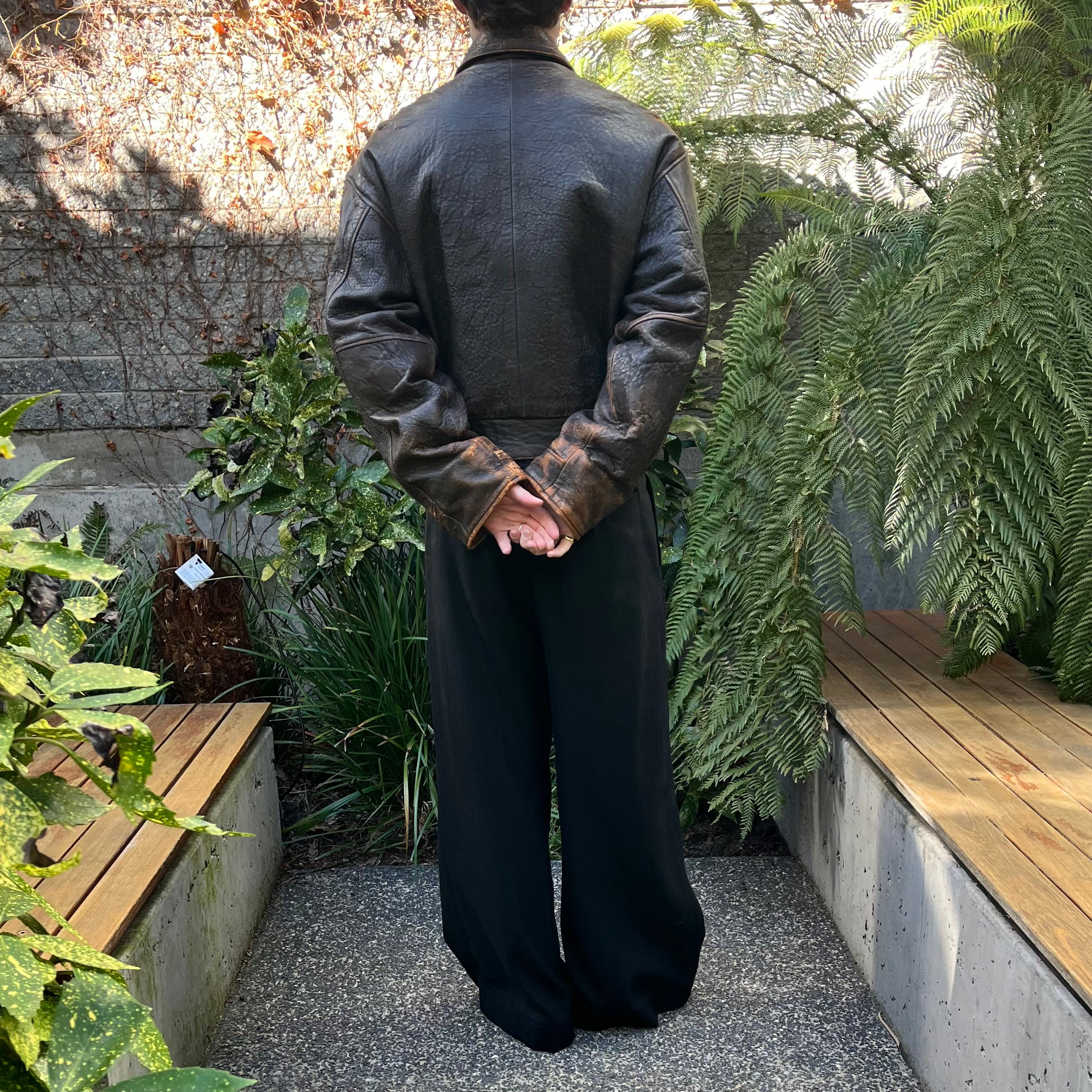 90s Avirex Leather Jacket