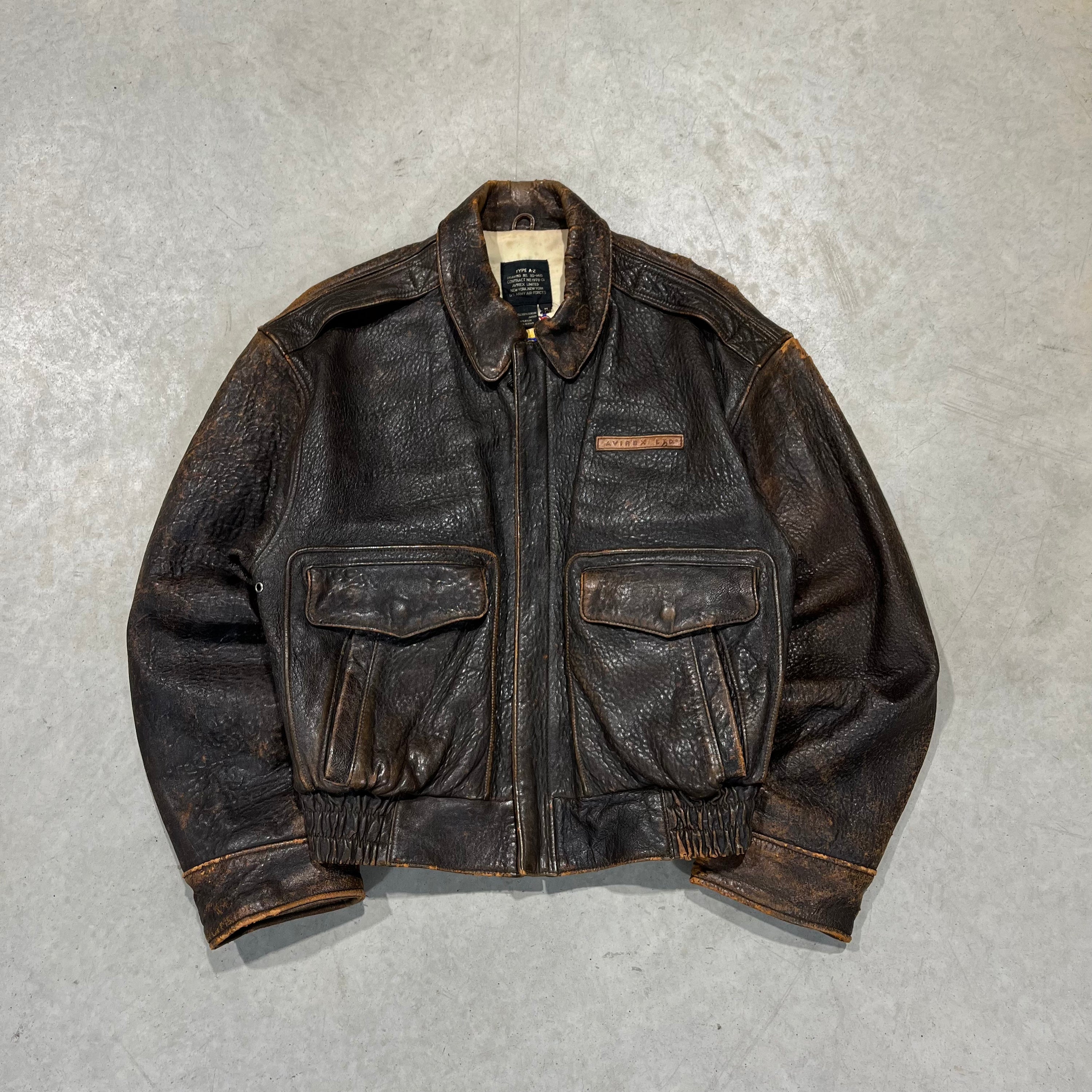90s Avirex Leather Jacket