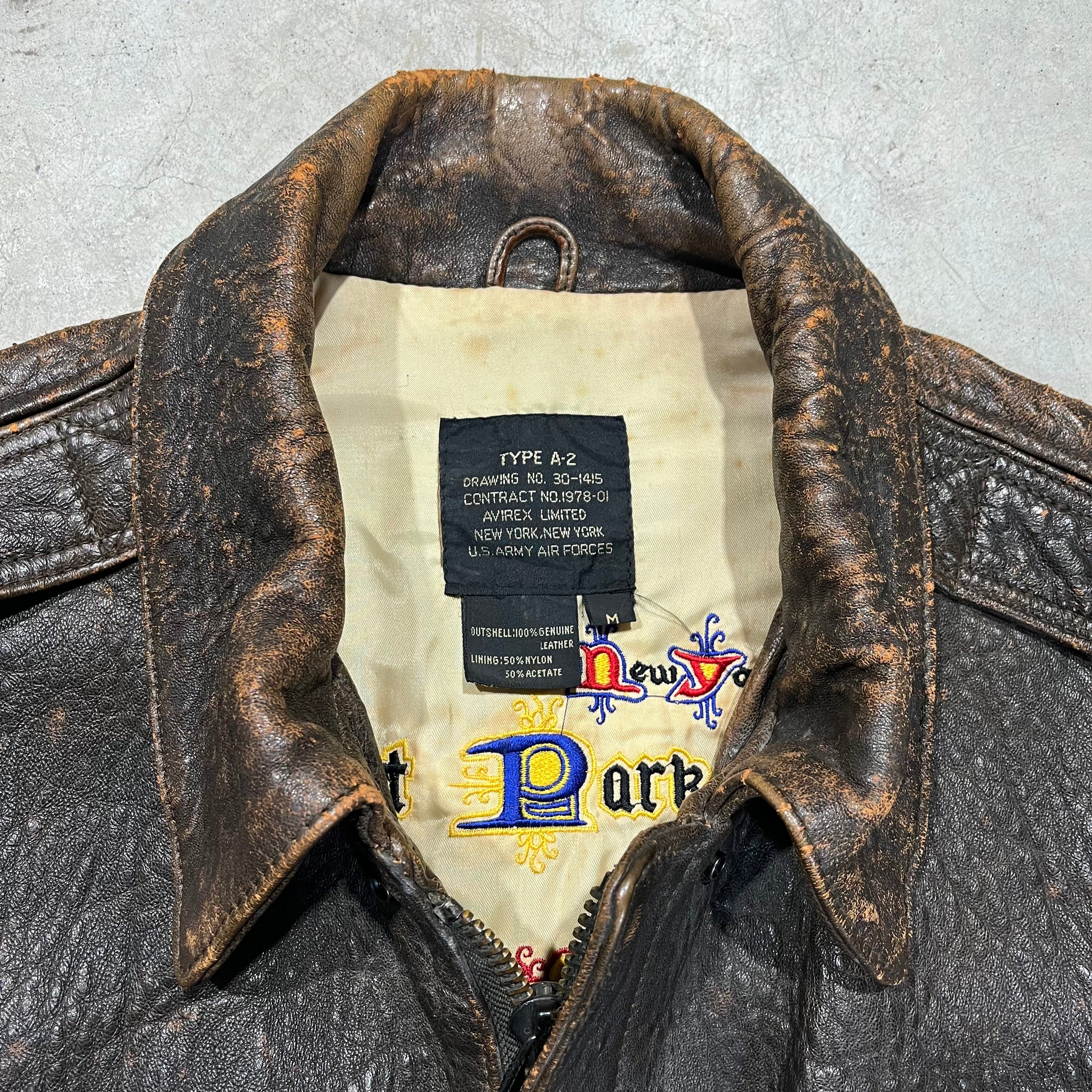 90s Avirex Leather Jacket