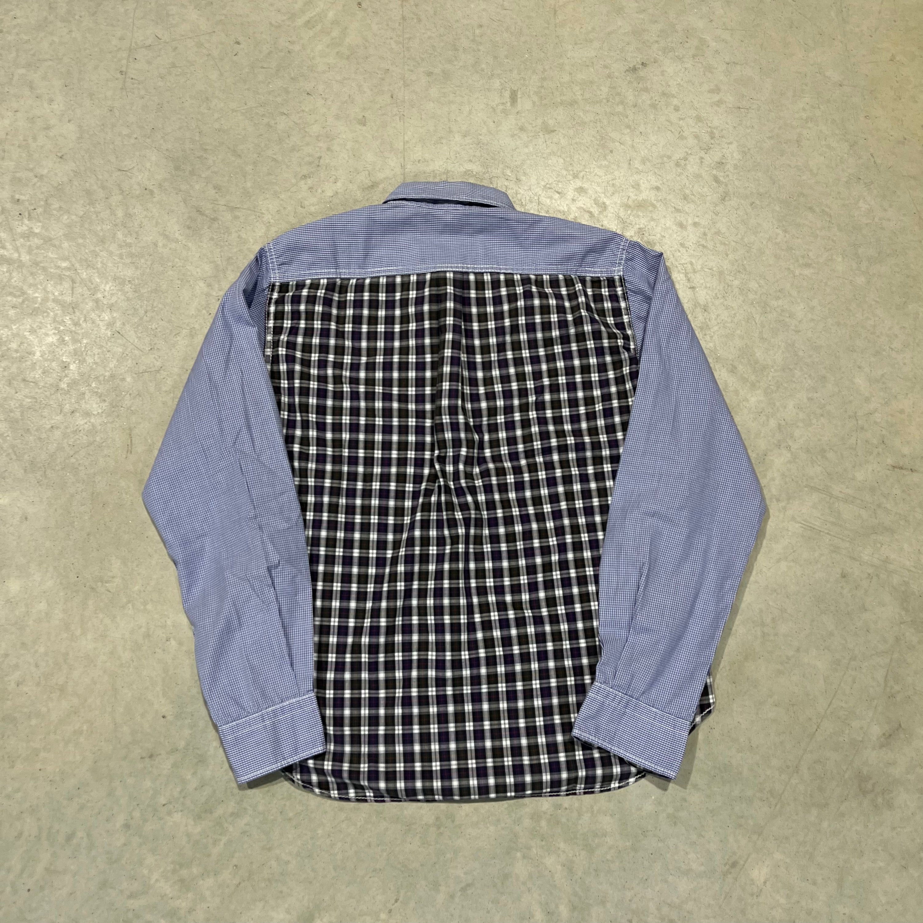 Comme Des Garcons Homme Patchwork Button Up Shirt