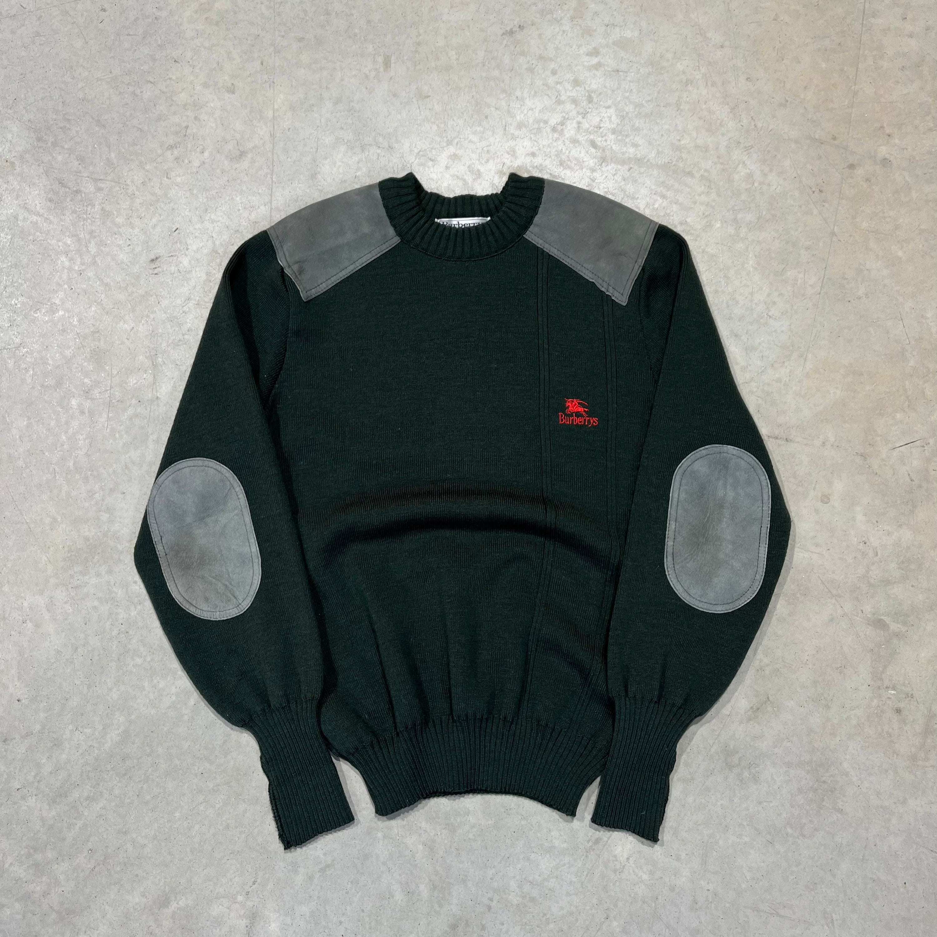 90s Burberrys Panelled Knit