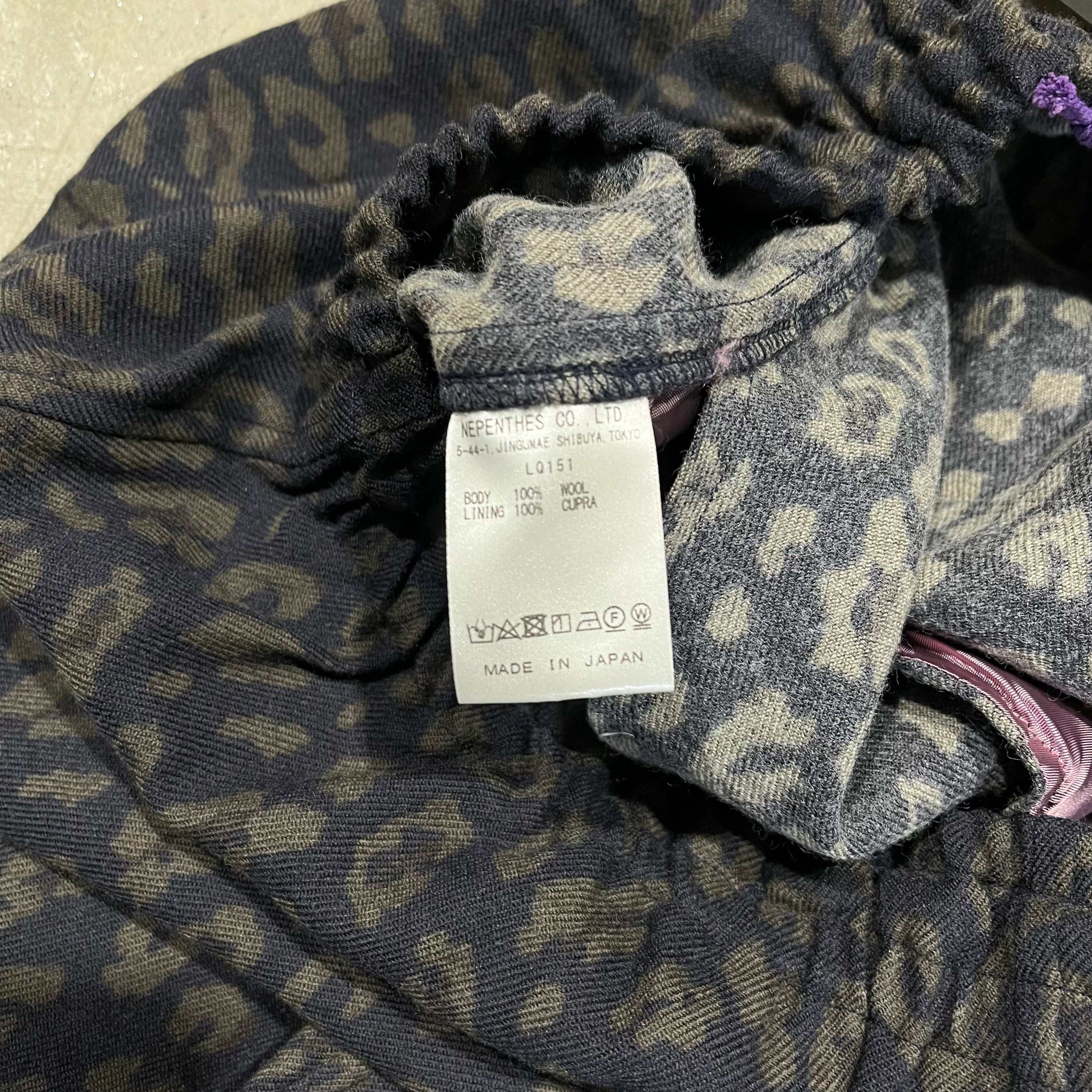 NWT Needles HD Leopard Print Wool Pants