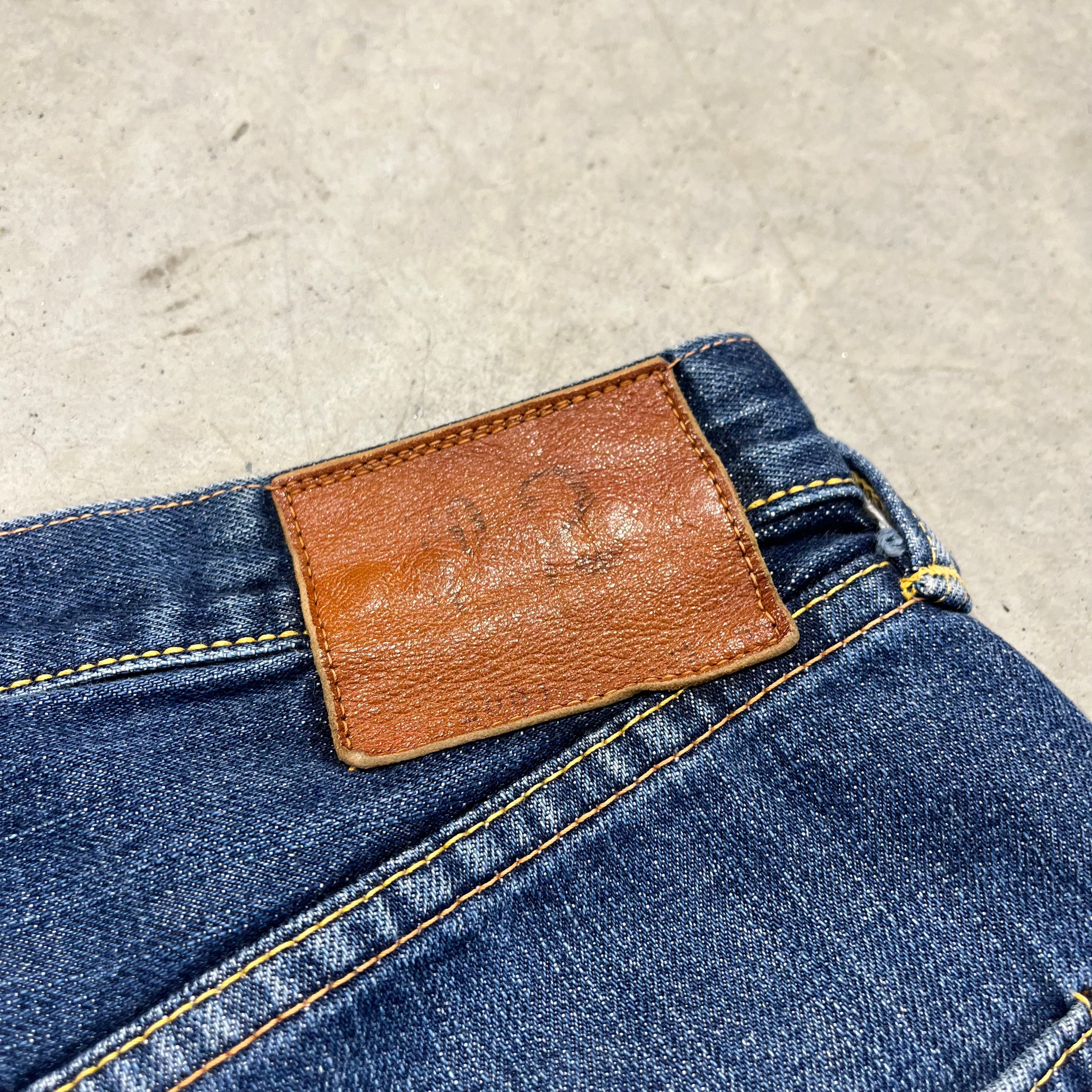 00s Evisu Selvedge Seagull Painted Jeans