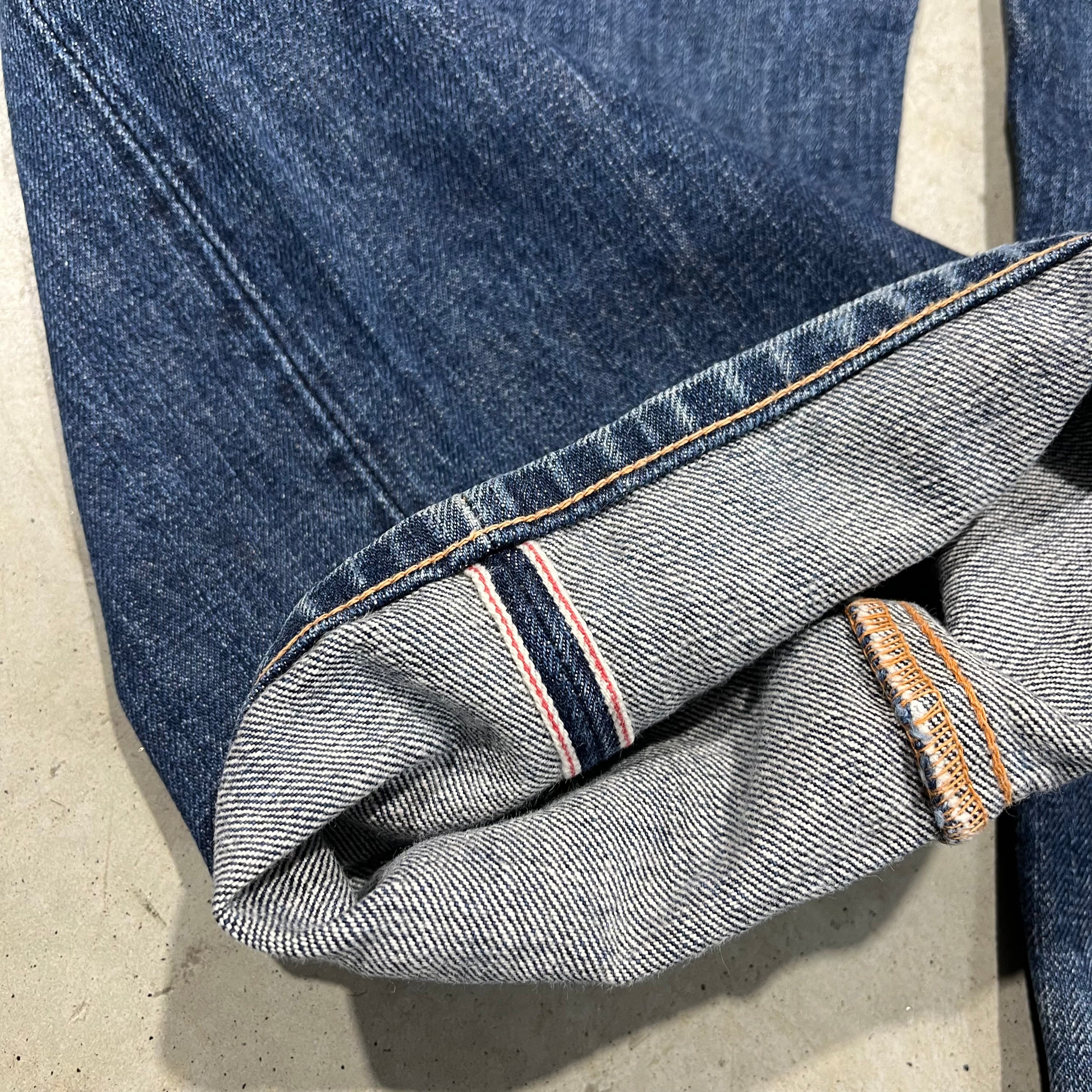 00s Evisu Selvedge Seagull Painted Jeans