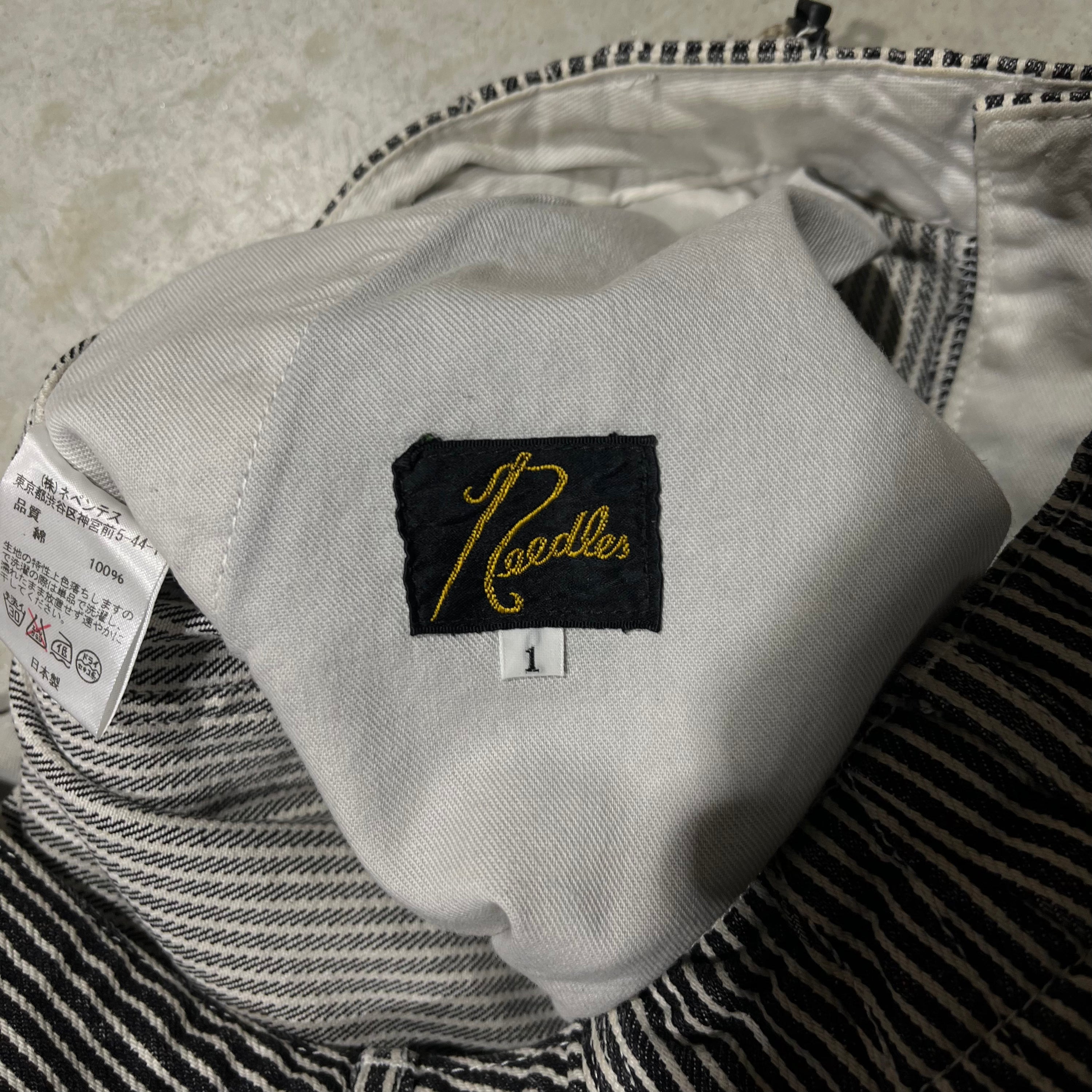 Needles HD Pinstripe Carpenter Jeans